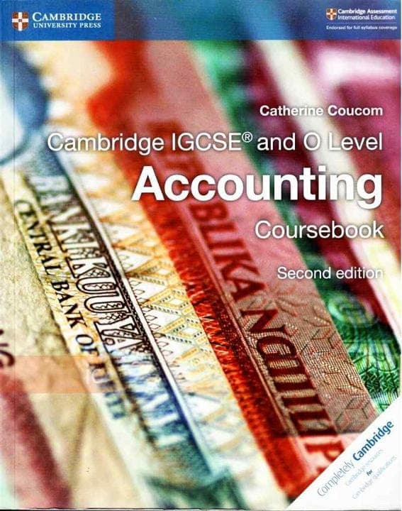 Cambridge IGCSE and O Level Accounting Course Book — front cover