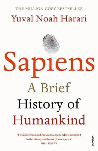 Sapiens: A Brief History of Humankind by Yuval Noah Harari — book cover